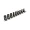Tekton 1/2 Inch Drive External Star Impact Socket Set with Rail, 9-Piece (E10-E24) SID92100 - alternate 1